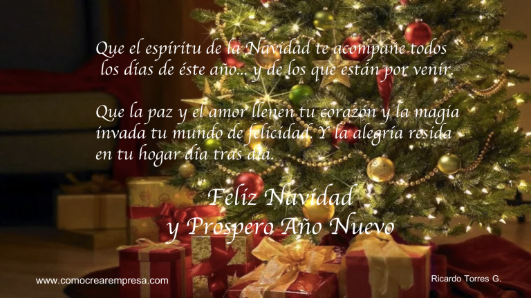 [Vídeo] Feliz Navidad y Prospero Año Nuevo